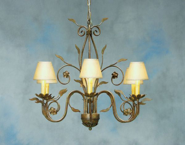 2nd Avenue - 87870.28 - Six Light Chandelier - Bordeaux - Organic Rust