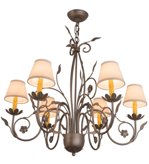 2nd Avenue - 87870.28.074U - Six Light Chandelier - Bordeaux - French Bronze