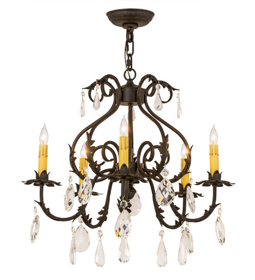 2nd Avenue - 87896.24.CX.065T - Five Light Chandelier - Chantilly - Chestnut