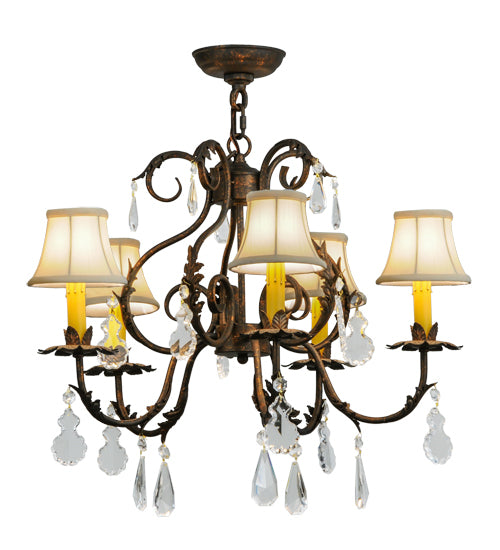 2nd Avenue - 87896.24.X.CT.5.0 - Five Light Chandelier - Chantilly - French Bronze