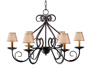 2nd Avenue - 87948.36 - Six Light Chandelier - Jenna - Antique Iron Gate