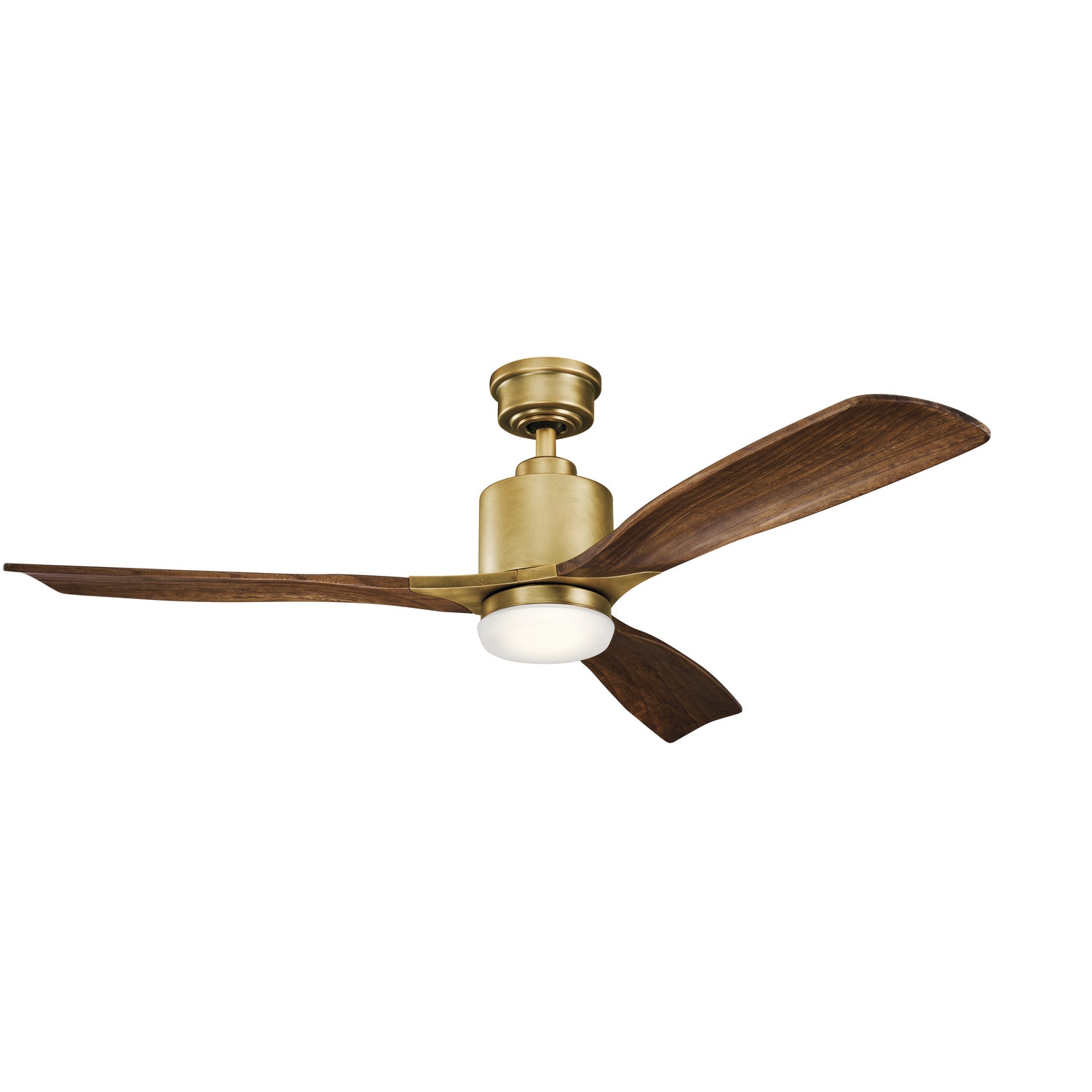 Kichler - 300027NBR - 52"Ceiling Fan - Ridley II - Natural Brass