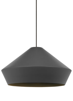 Visual Comfort Modern - 700MOBMLYS - One Light Pendant - Brummel - Satin Nickel
