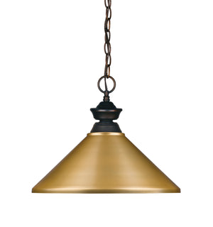 Z-Lite - 100701OB-MSG - One Light Pendant - Riviera - Olde Bronze