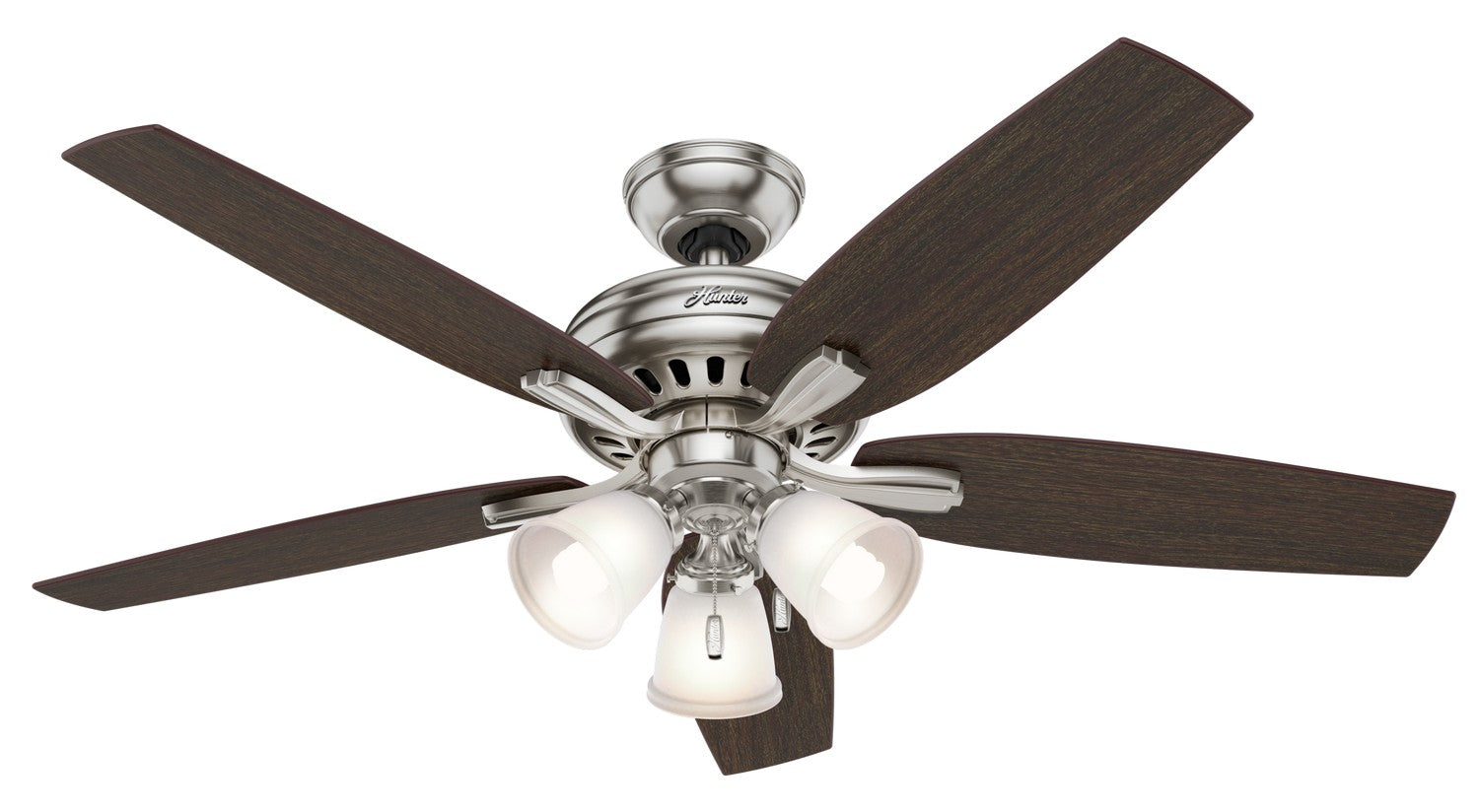 Hunter - 53318 - 52" Ceiling Fan - Newsome - Brushed Nickel