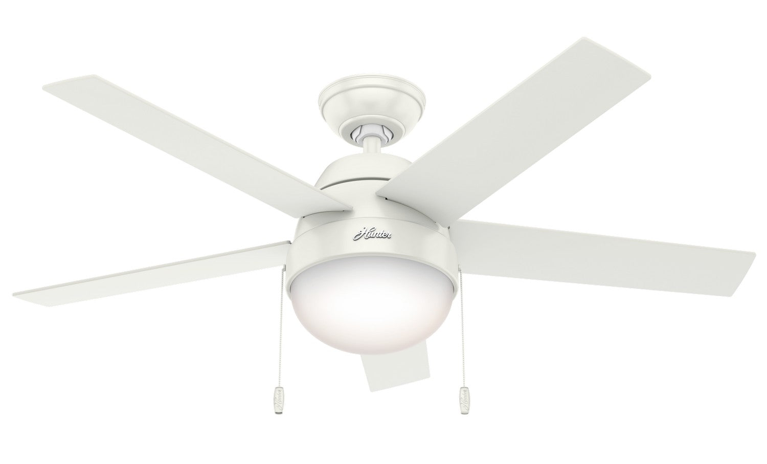 Hunter - 59266 - 46" Ceiling Fan - Anslee - Fresh White