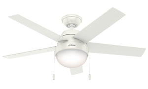 Hunter - 59266 - 46" Ceiling Fan - Anslee - Fresh White