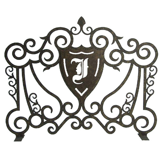 2nd Avenue - D6855 - Fireplace Screen - Monogram - Chestnut