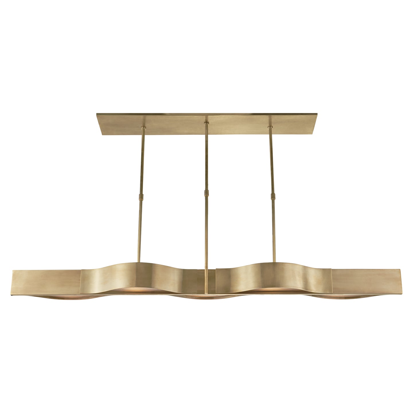 Visual Comfort Signature - KW 5523AB-FG - Five Light Pendant - Avant - Antique-Burnished Brass