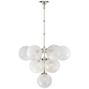 Visual Comfort Signature - ARN 5401PN-WG - Ten Light Chandelier - Cristol - Polished Nickel