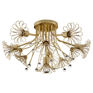 Visual Comfort Signature - KS 4311G - Six Light Flush Mount - Keaton - Gild