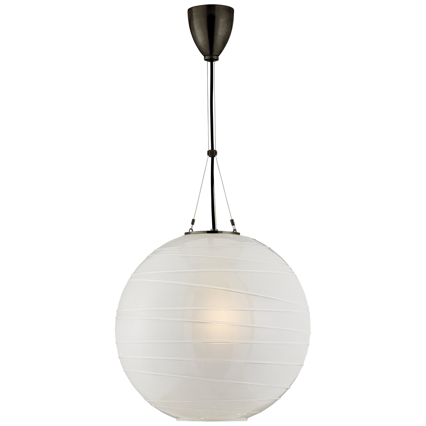 Visual Comfort Signature - AH 5015GM-FG - One Light Pendant - Hailey - Gun Metal