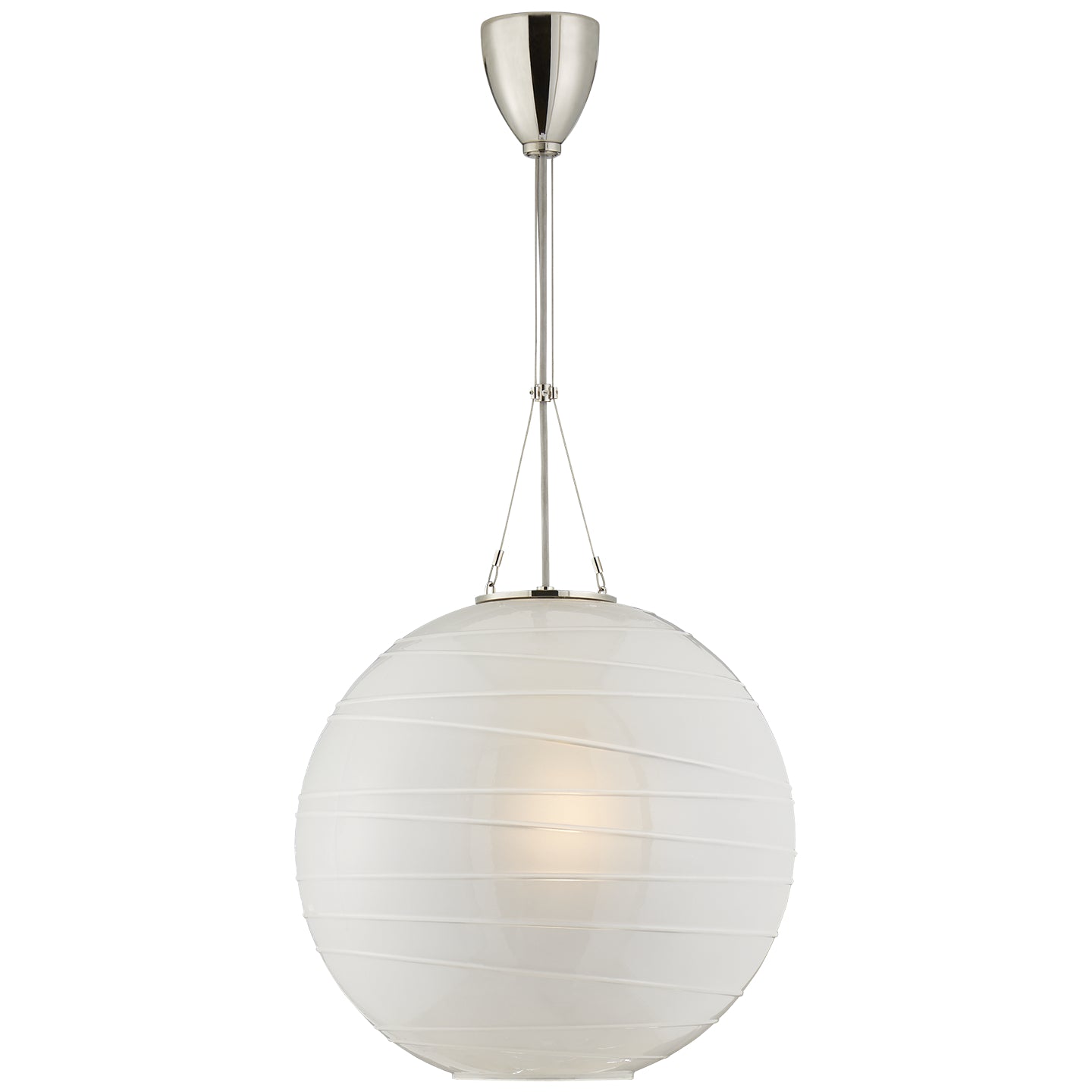 Visual Comfort Signature - AH 5015PN-FG - One Light Pendant - Hailey - Polished Nickel