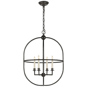 Visual Comfort Signature - CHC 2224AI - Four Light Lantern - Desmond Cage - Aged Iron