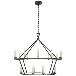 Visual Comfort Signature - CHC 5179AI - 20 Light Chandelier - Darlana Ring - Aged Iron