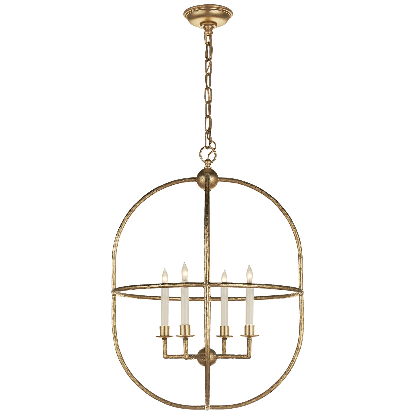 Visual Comfort Signature - CHC 2224G - Four Light Lantern - Desmond Cage - Gild