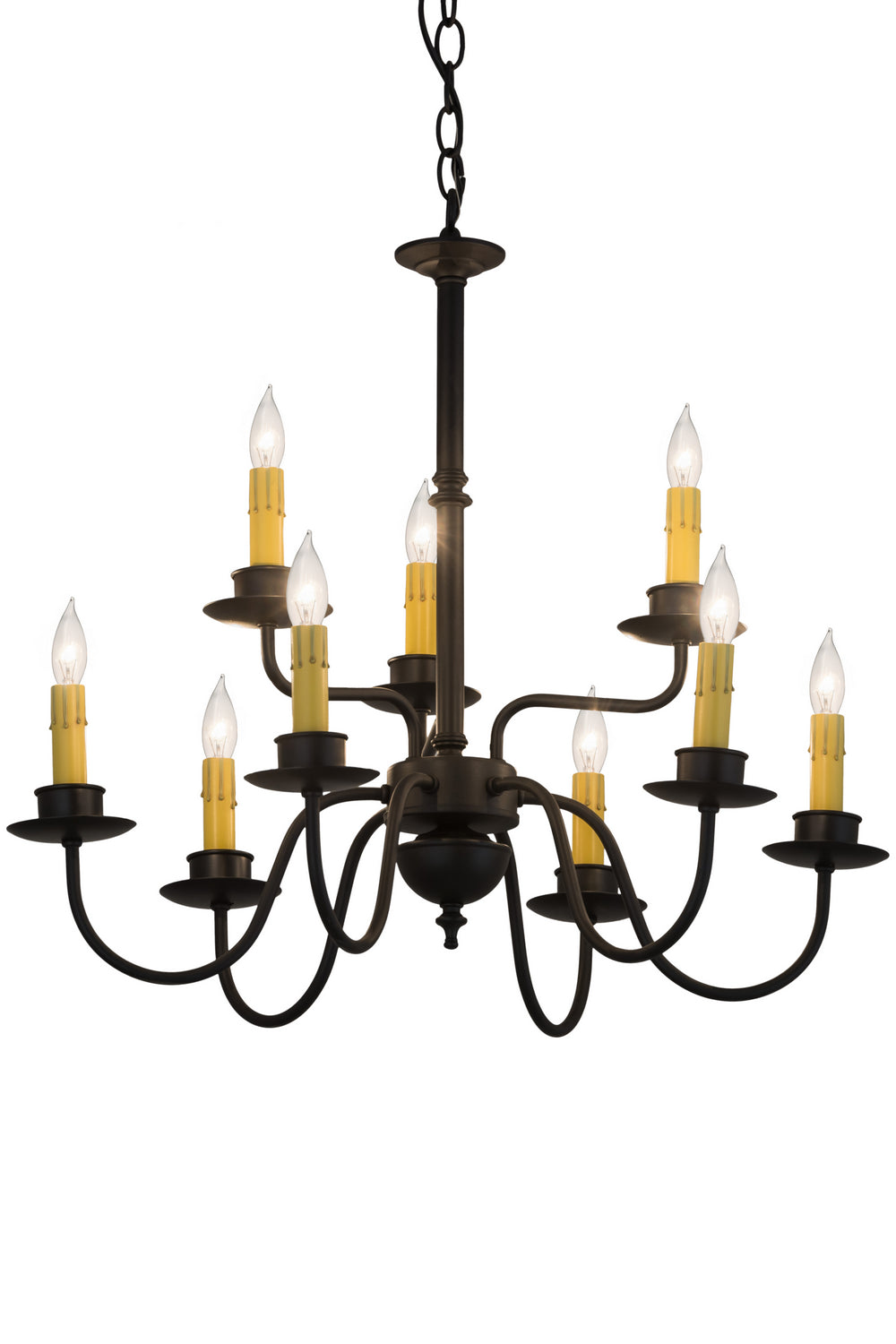 Meyda Tiffany - 118938 - Nine Light Chandelier - Ean - Blackwash