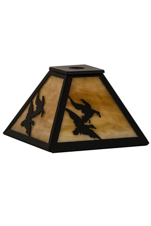 Meyda Tiffany - 157338 - Shade - Ducks In Flight - Textured Black