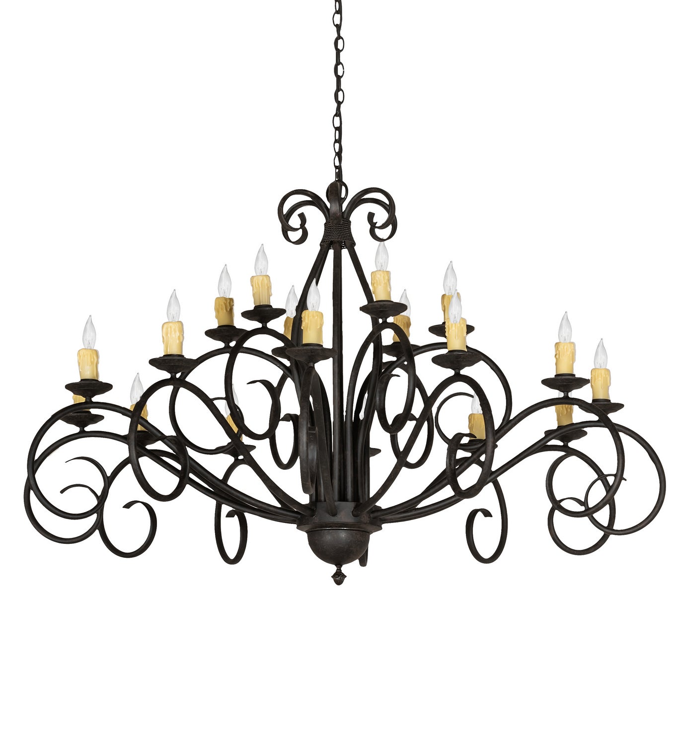 Meyda Tiffany - 165142 - 18 Light Chandelier - Sienna - Coffee Bean