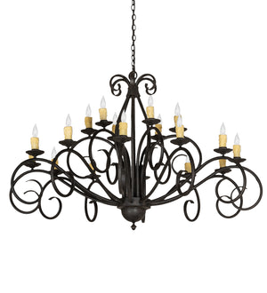 Meyda Tiffany - 165142 - 18 Light Chandelier - Sienna - Coffee Bean