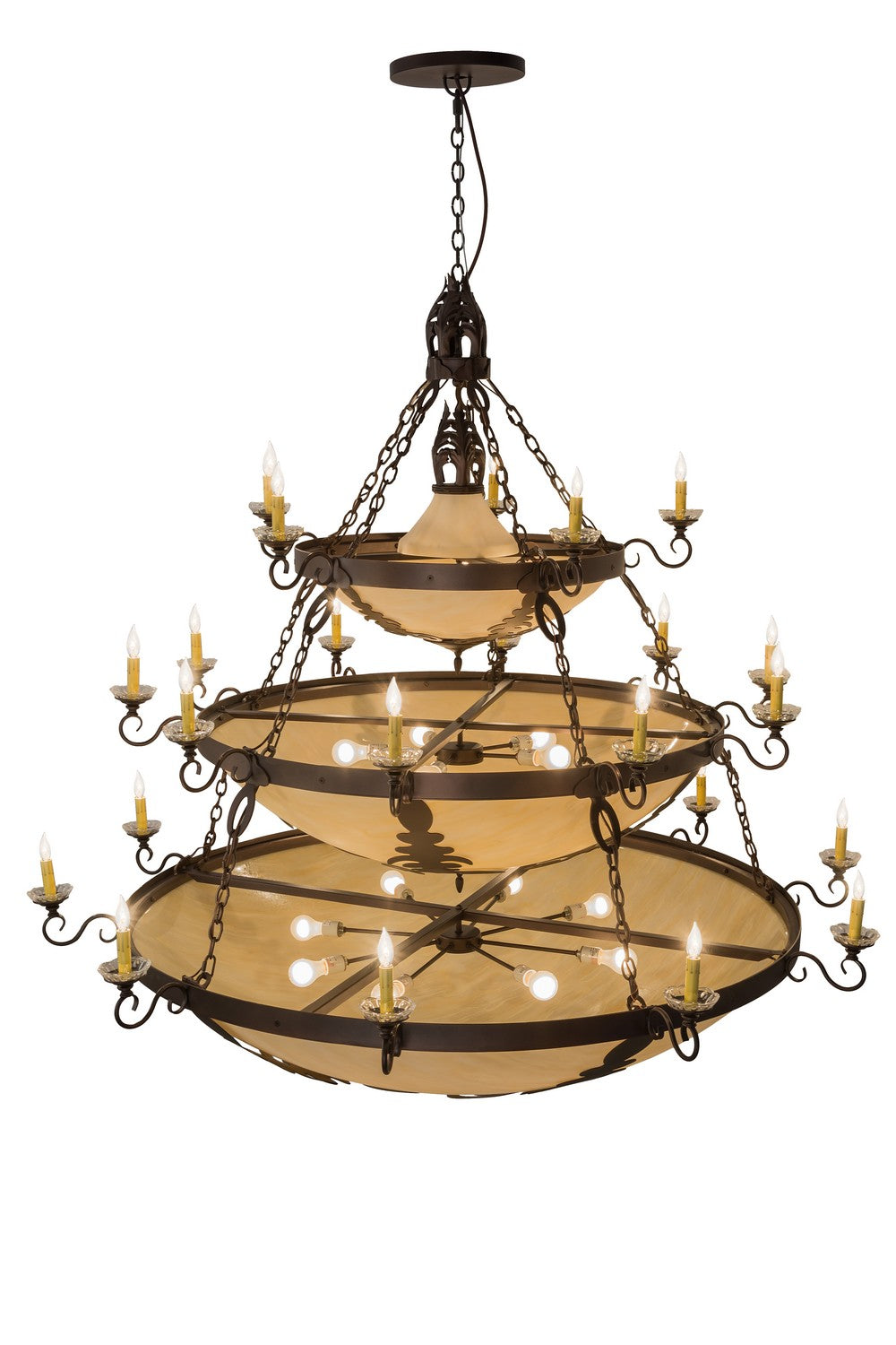 Meyda Tiffany - 168220 - 41 Light Chandelier - Castellum - Mahogany Bronze