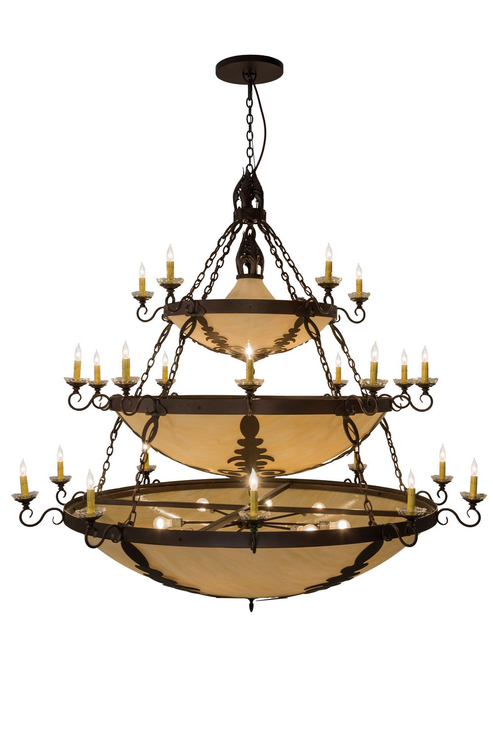 Meyda Tiffany - 168220 - 41 Light Chandelier - Castellum - Mahogany Bronze