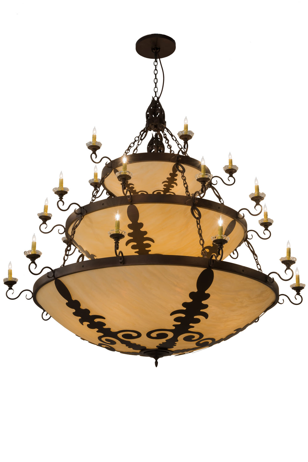 Meyda Tiffany - 168220 - 41 Light Chandelier - Castellum - Mahogany Bronze