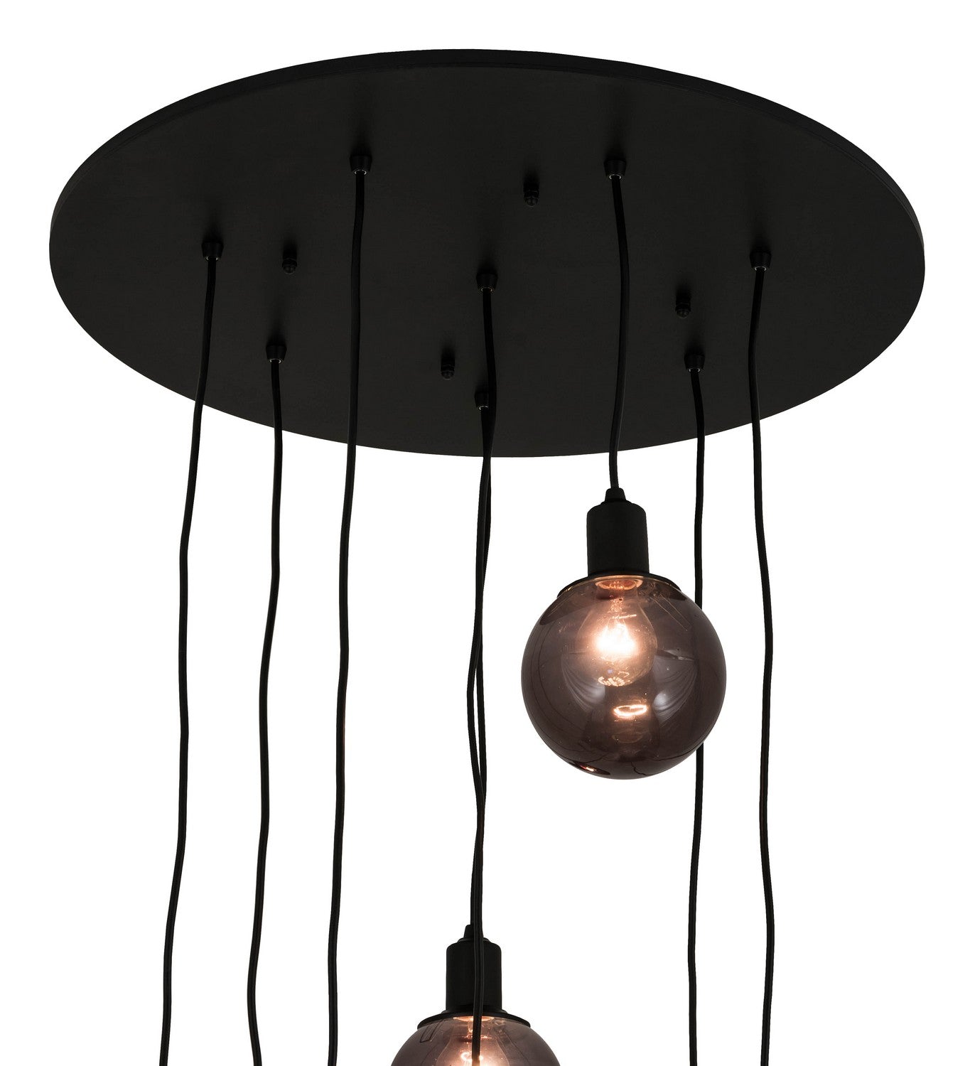 Meyda Tiffany - 171526 - Eight Light Pendant - Bola - Solar Black