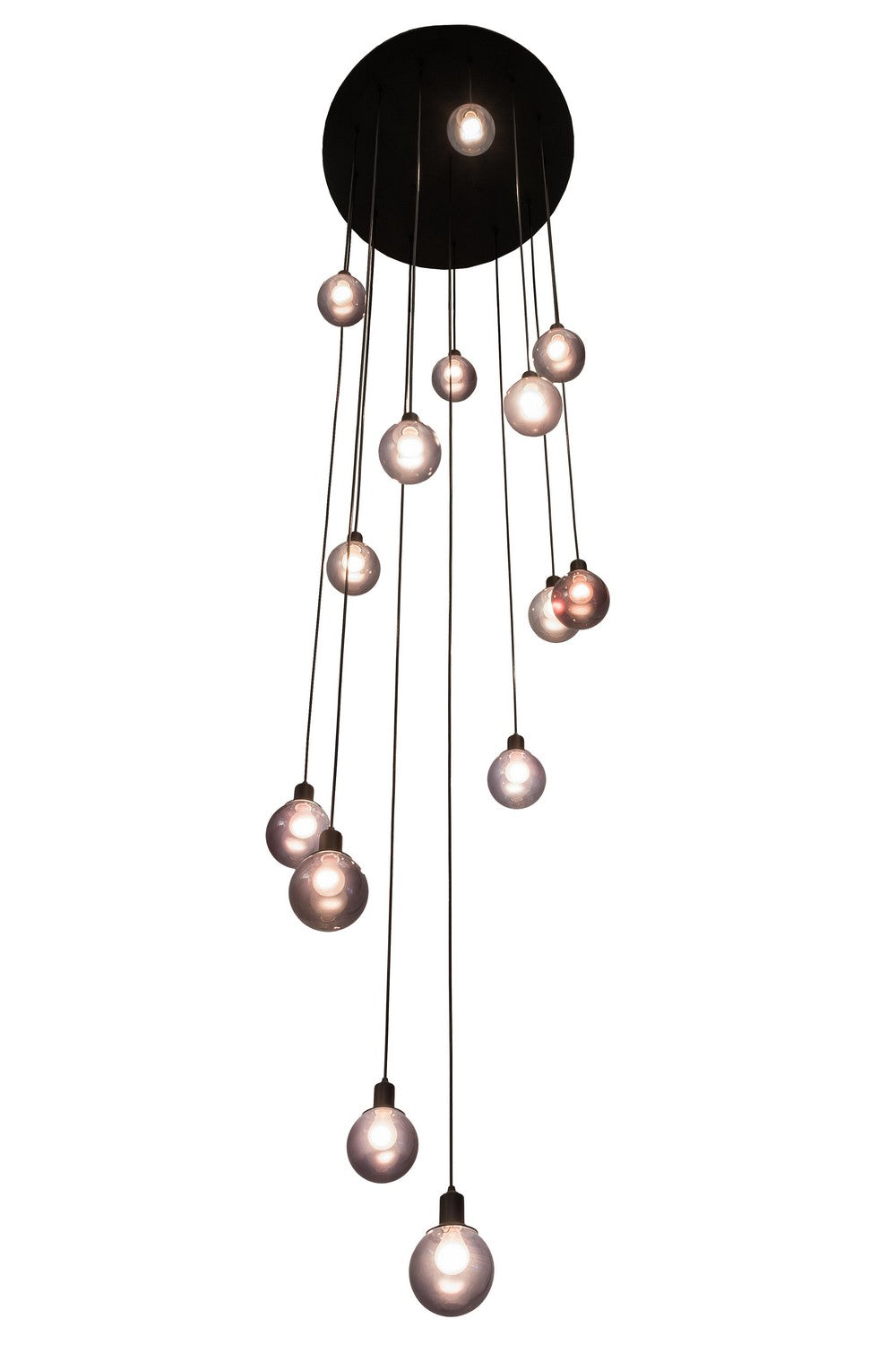 Meyda Tiffany - 171527 - 14 Light Pendant - Bola - Solar Black