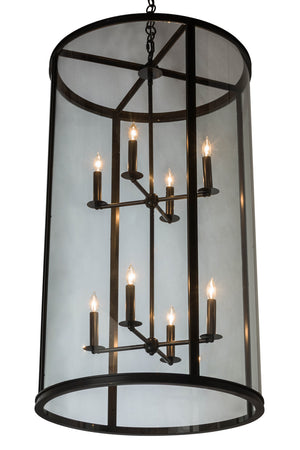 Meyda Tiffany - 176918 - Eight Light Pendant - Cilindro - Craftsman Brown