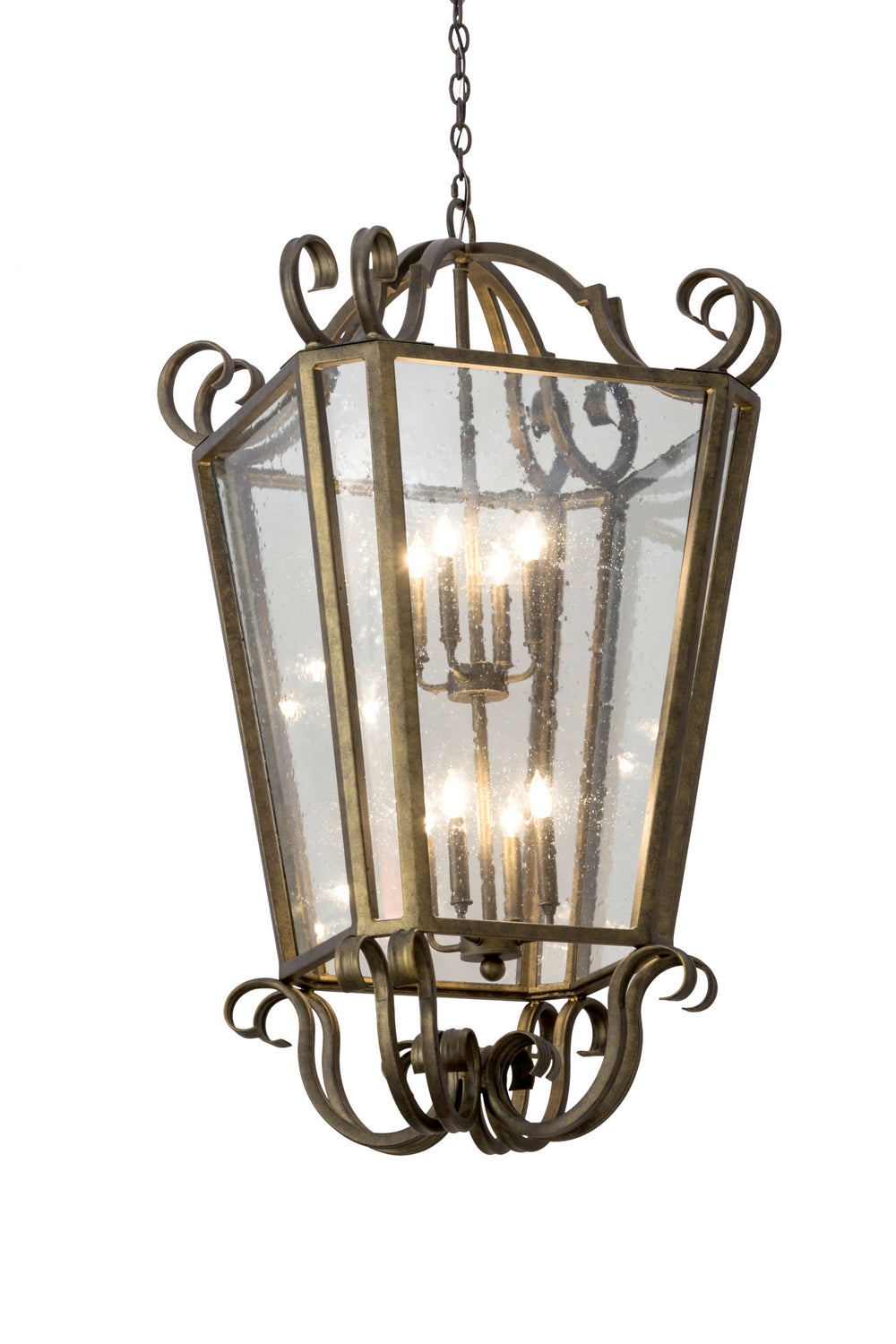 Meyda Tiffany - 177219 - Eight Light Pendant - Marin - Antique Iron Gate