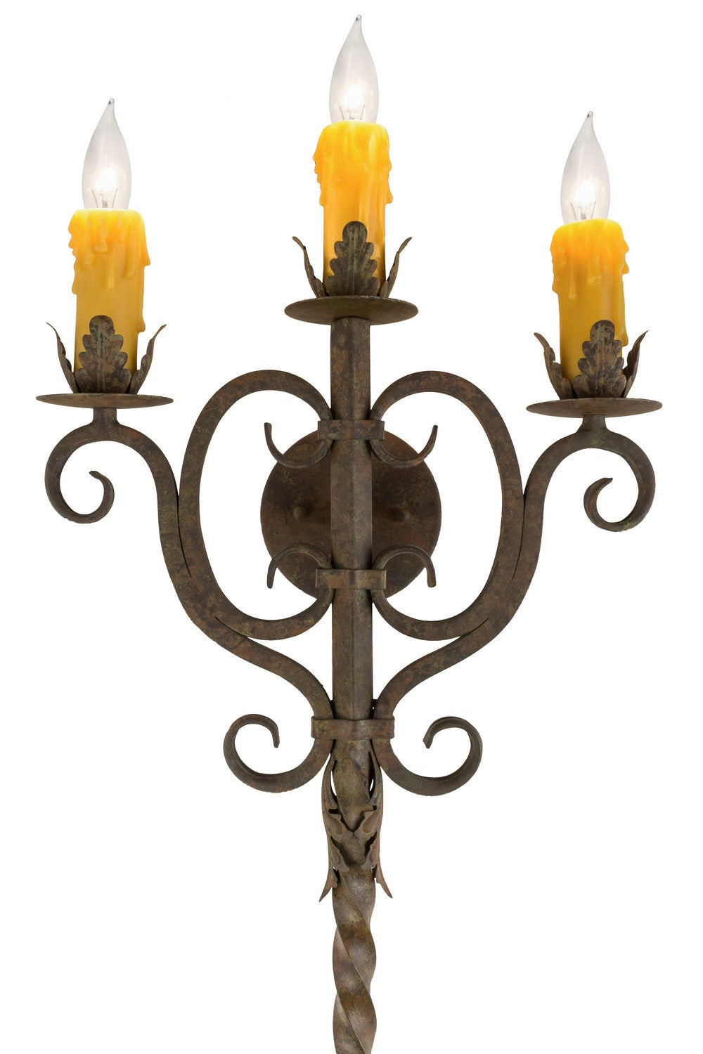 Meyda Tiffany - 177813 - Three Light Wall Sconce - Palmira - Organic Rust