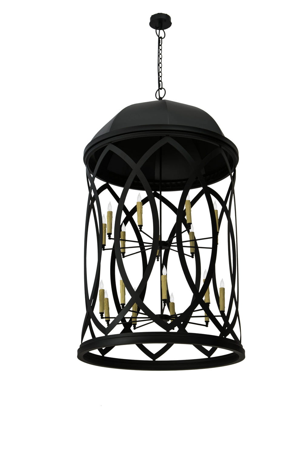 Meyda Tiffany - 177850 - 18 Light Pendant - Grafton - Textured Black