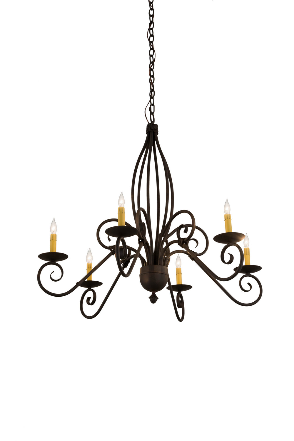 Meyda Tiffany - 178785 - Six Light Chandelier - Squire - Cajun Spice