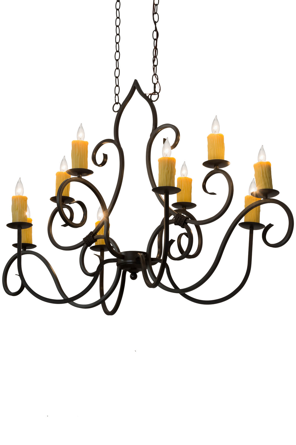 Meyda Tiffany - 178811 - Ten Light Chandelier - Clifton - Timeless Bronze