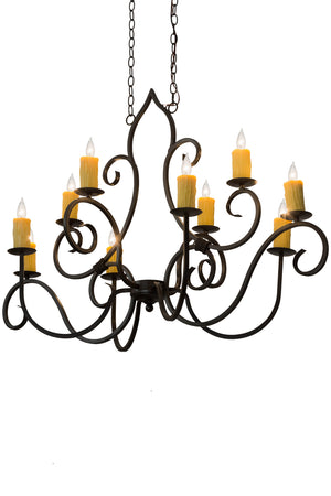 Meyda Tiffany - 178811 - Ten Light Chandelier - Clifton - Timeless Bronze