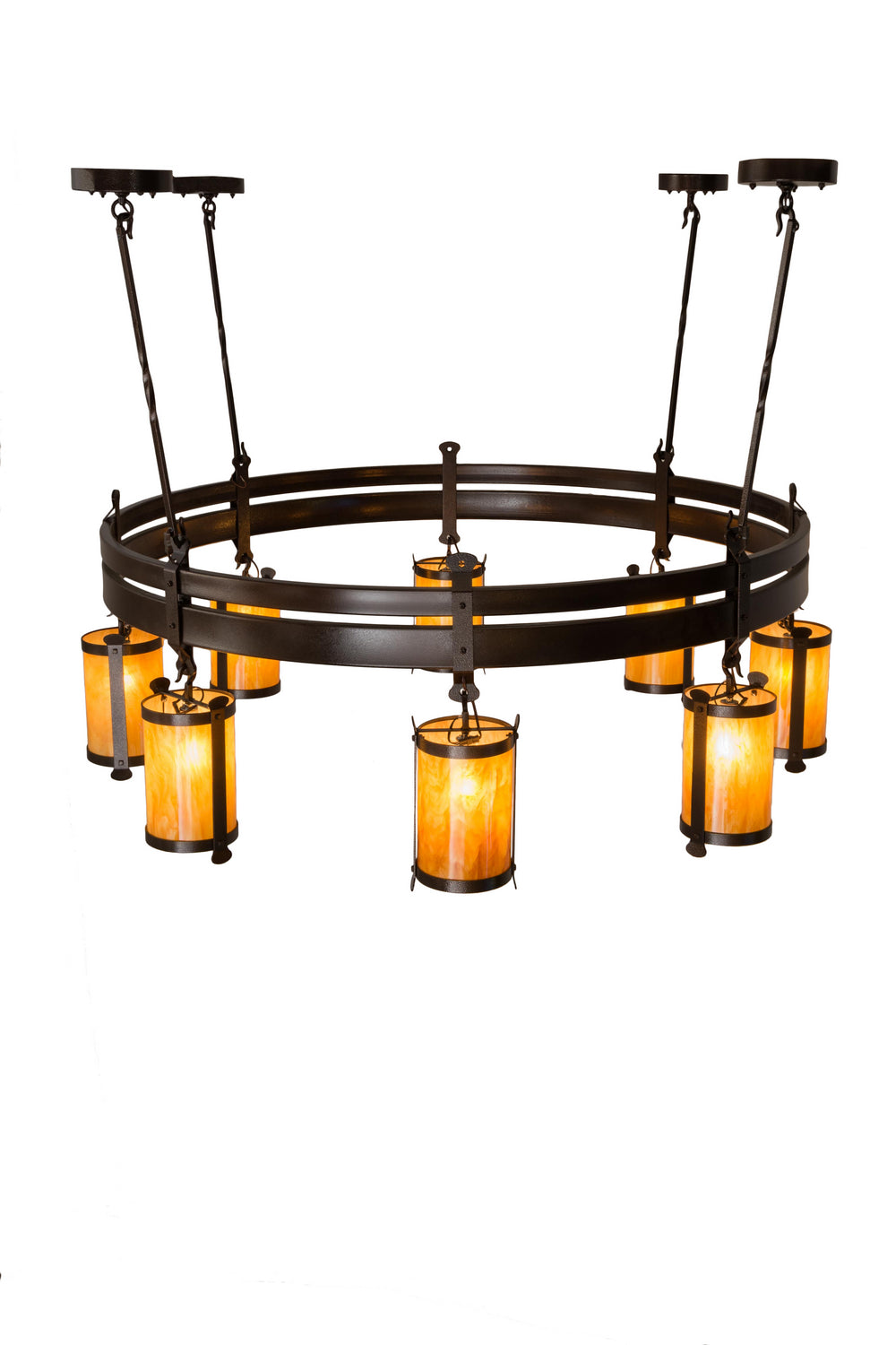 Meyda Tiffany - 179542 - Eight Light Chandelier - Beartooth - Copper Vein