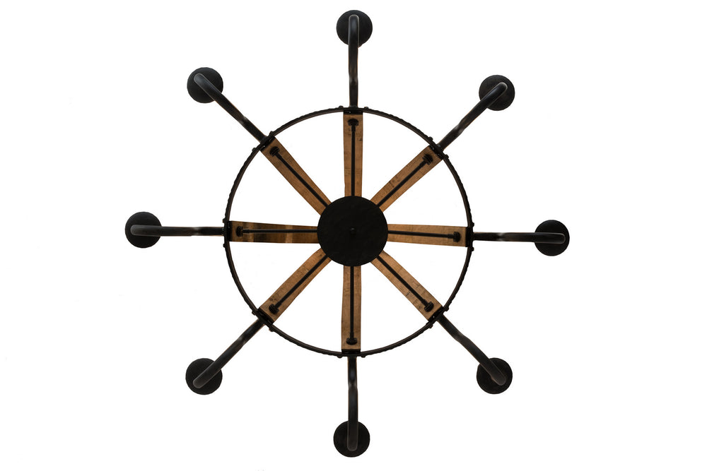 Meyda Tiffany - 180364 - Eight Light Chandelier - Barrel Stave - Costello Black