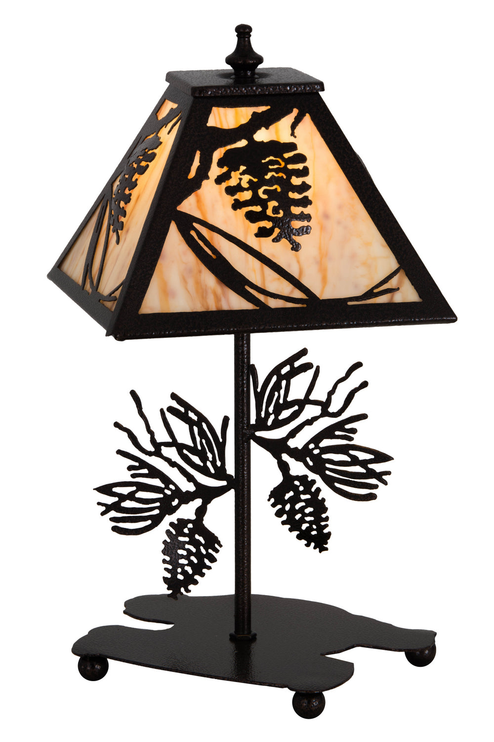 Meyda Tiffany - 180439 - One Light Accent Lamp - Whispering Pines - Copper Vein