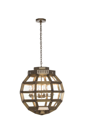 Meyda Tiffany - 180711 - Eight Light Pendant - Armoury - Antique Brass