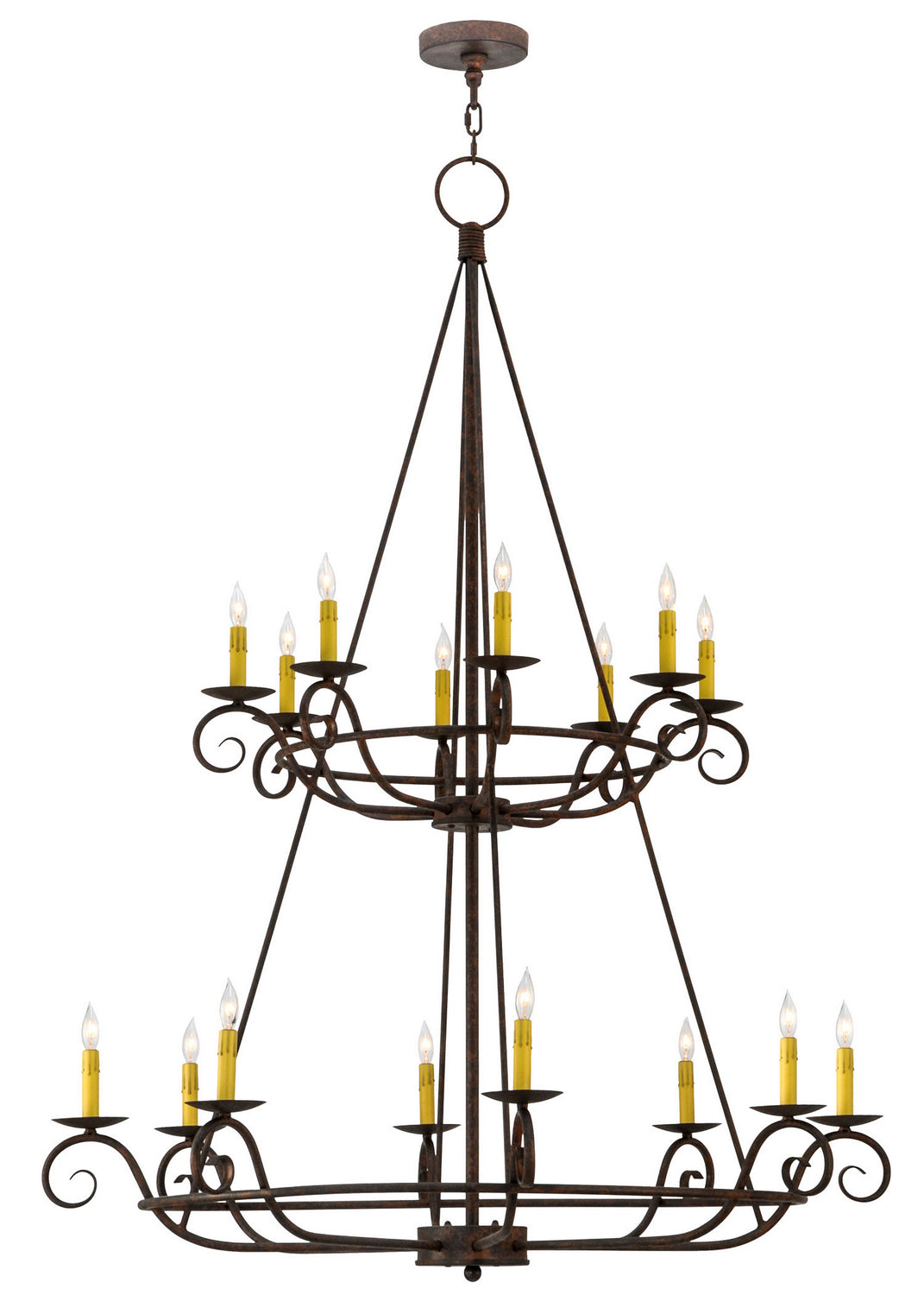 Meyda Tiffany - 180961 - 16 Light Chandelier - Estrella - Black Metal