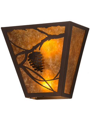 Meyda Tiffany - 181141 - Two Light Wall Sconce - Whispering Pines - Mahogany Bronze