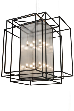 Meyda Tiffany - 181308 - 16 Light Pendant - Kitzi Box - Textured Black