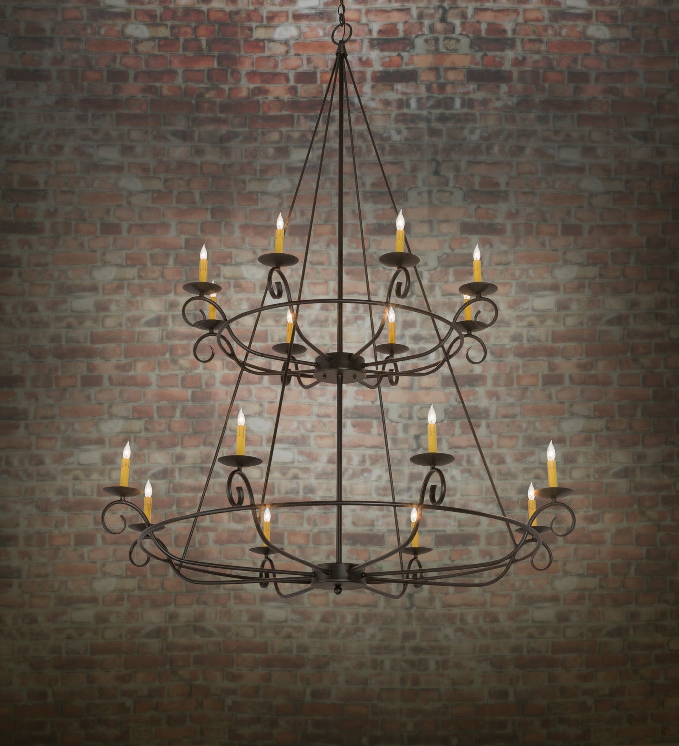 Meyda Tiffany - 181462 - 16 Light Chandelier - Estrella - Textured Black