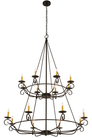 Meyda Tiffany - 181462 - 16 Light Chandelier - Estrella - Textured Black