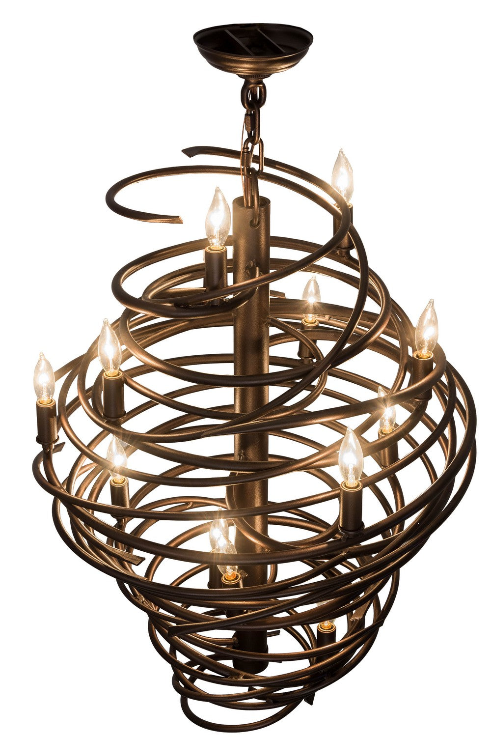 Meyda Tiffany - 181999 - 13 Light Chandelier - Cyclone - Mahogany Bronze