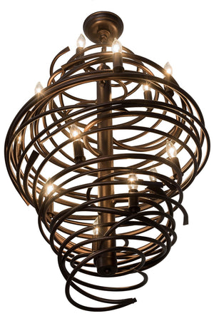 Meyda Tiffany - 181999 - 13 Light Chandelier - Cyclone - Mahogany Bronze