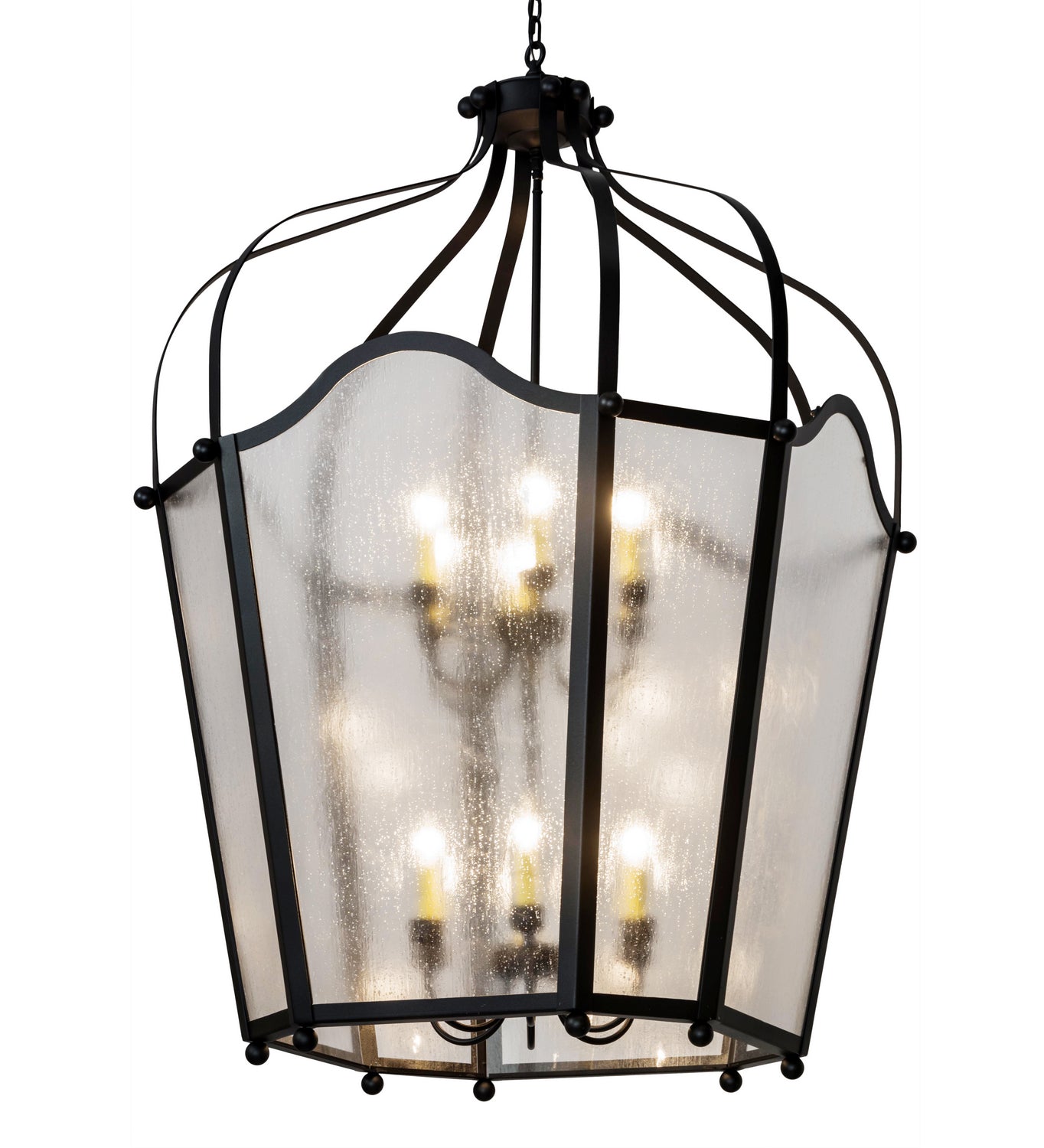 Meyda Tiffany - 182046 - 12 Light Pendant - Citadel - Textured Black