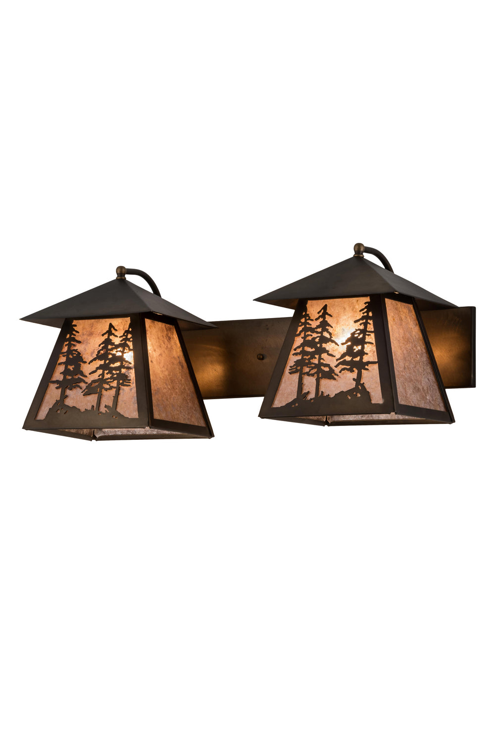 Meyda Tiffany - 182080 - Two Light Vanity - Tall Pines - Antique Copper