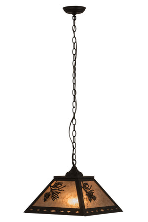 Meyda Tiffany - 182082 - Two Light Pendant - Tiffany Roman - Flat Black